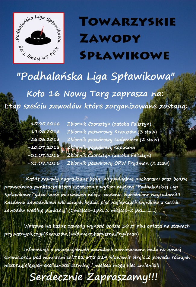 Podhalańska Liga Spławikowa Poprawne!!!
